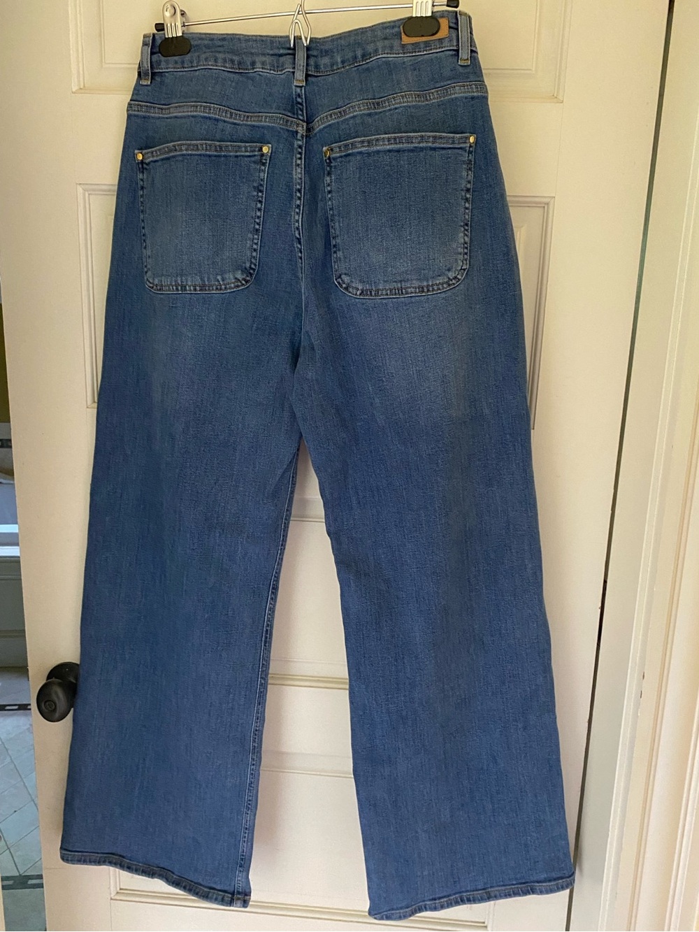 Lola Jeans Western Inspired Milan-RCB High Rise Wide Leg Medium Wash Jean Size29 - Picture 9 of 16